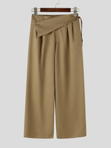 Men's Deconstructed Double Placket Button Short Sleeve Shirt SKUL60071