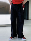 Mens Solid Casual Pants With Pocket SKUK12390