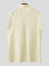 Men's Avant-Garde Athletic Mesh Quarter-Zip "Number 23" Muscle Tank SKUL56668