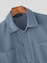 Men's Piped Colorblock Casual Two Pieces Outfit SKUL26992