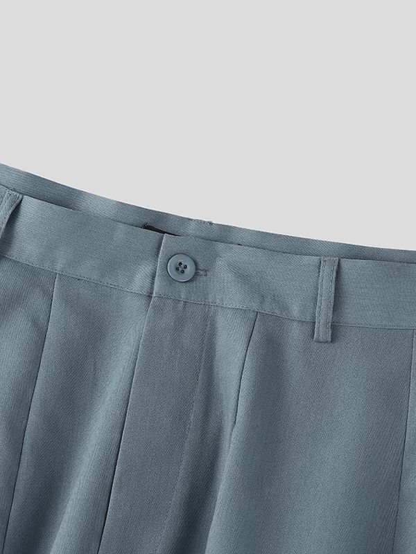 Men's Solid Color Loose Curved Pant SKUL51720