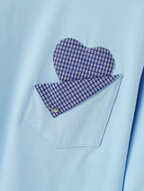 Men's Heart Patch Pocket Short Sleeve T-Shirt SKUL38086