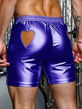 Mens Glitter Hollow-Out Casual Short SKUL18889