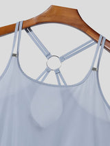 Men's O-Ring Back Detail Skinny Fit Camisole Tank SKUL50518