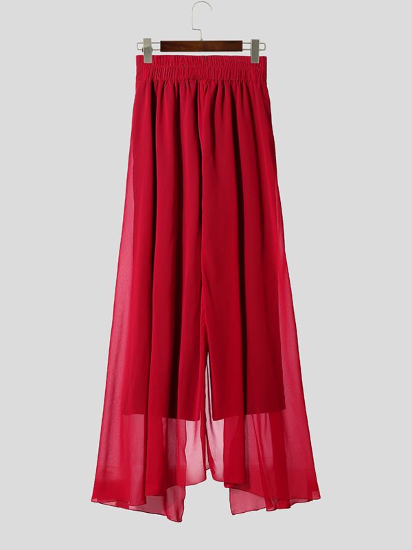 Men's Floor Length Hem Casual Pant SKUL38948