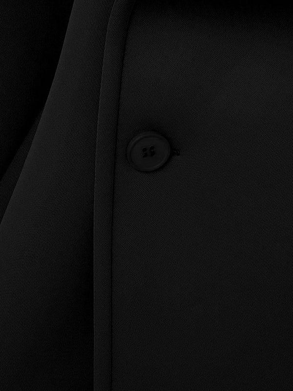 Mens Solid Color Casual Long Sleeve Jacket SKUK95555