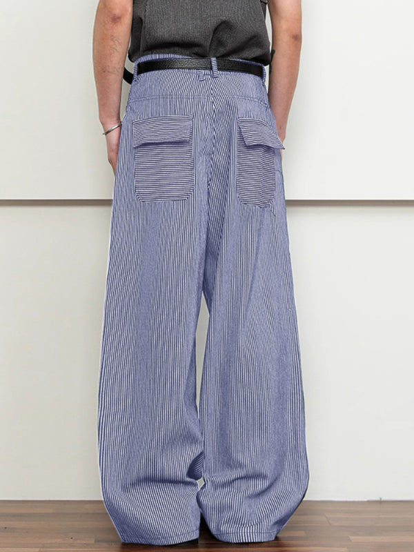 Mens Striped Loose Casual Pant SKUL17900