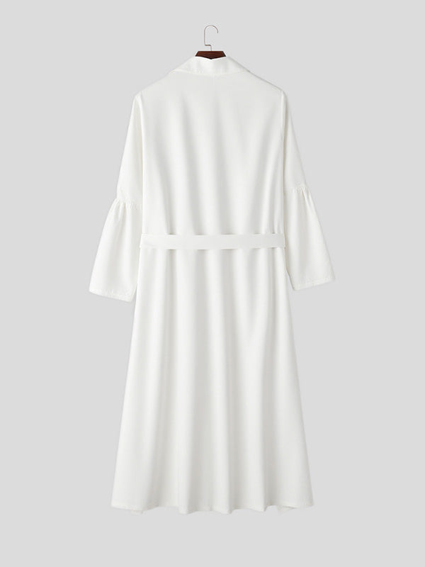 Men's Solid Irregular Hem Coat SKUL26083