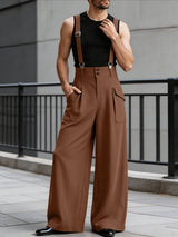 Men's Avant-Garde High-Waisted Extreme Wide-Leg Jumpsuit SKUL66974