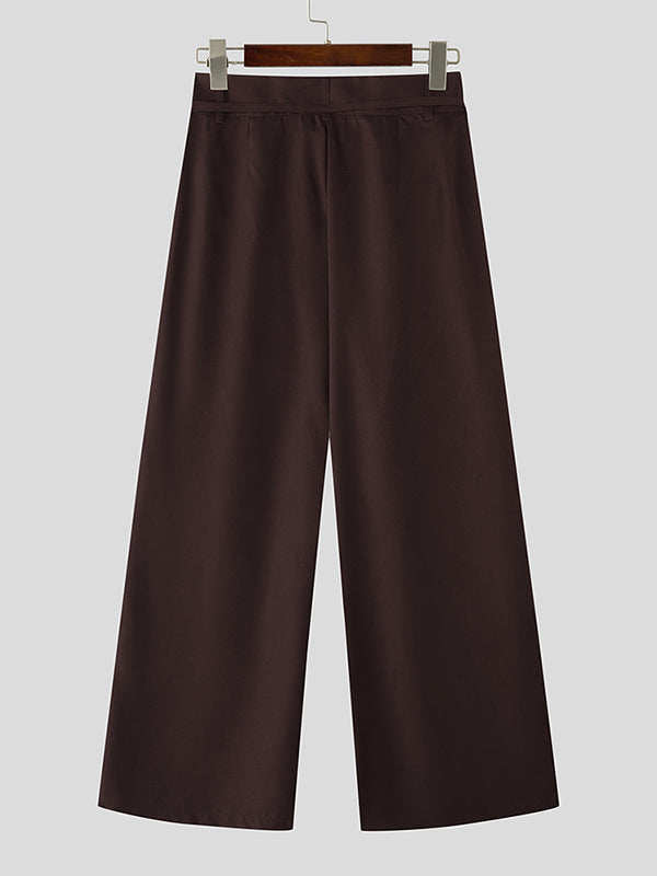 Men's Solid Tie Strap Casual Pant SKUL29609