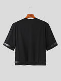 Mens Belt Design Solid Short Sleeve T-Shirt SKUK15232
