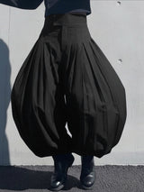 Men's Deconstructed Solid Color Pleated Pant SKUL50872