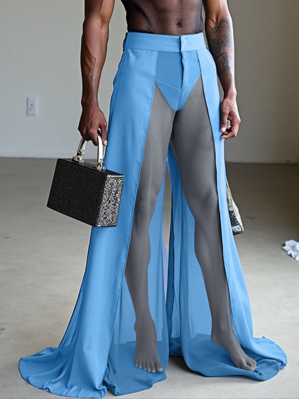 Men's Sheer Mesh Loose Casual Pant SKUL35329