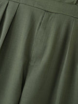 Men's Vintage Double Breasted Pleated High Waist Jumpsuit SKUL75520