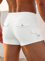 Men's Clubwear Form-Fitting Stretch Cargo Micro Short SKUL77309