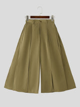 Men's Avant-Garde Vertical Slashed Panels Extra-Wide Leg Fit Pant SKUL58782