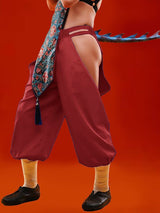 Men's New Chinese Style Side Cut Out Lantern Pant SKUL59962