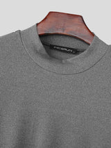 Men's Back Cutout Long Sleeve T-shirt SKUL44012