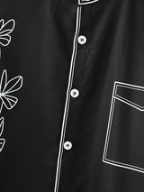 Mens Floral Print Casual Short Sleeve Shirt SKUL07592