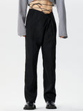Mens Lace-Up Waist Casual Straight Pants SKUK42948
