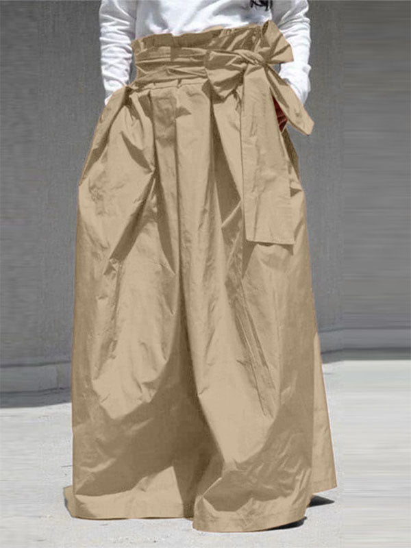 Mens Tie Waist High-Waisted Wide-Leg Pant SKUL03019