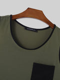 Mens Solid Tank Casual Two Pieces Outfits SKUK51707
