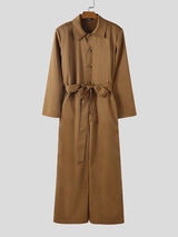 Men's Solid Color Casual Jumpsuit SKUL42437