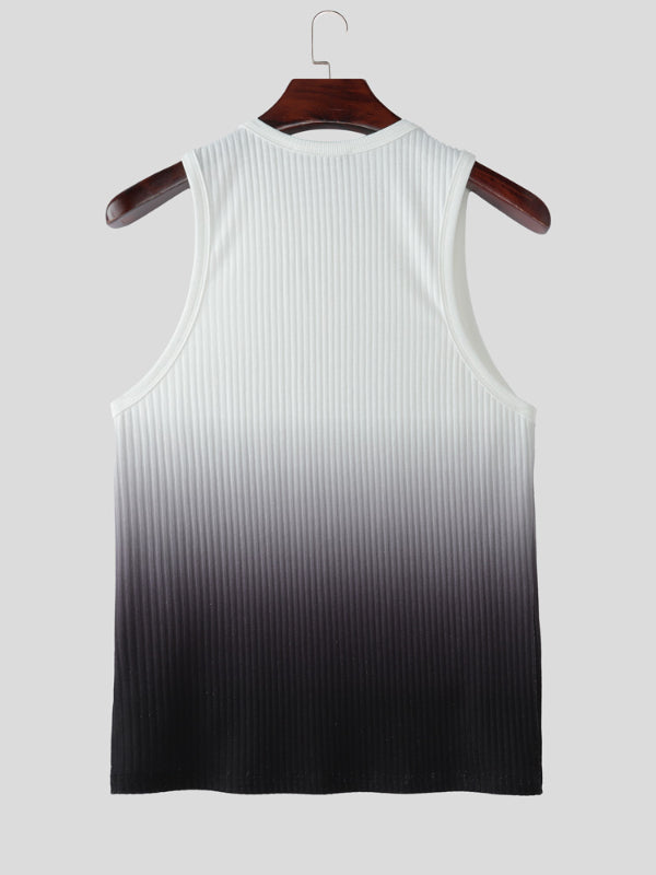 Men's Gradient Color Casual Tank SKUL17048