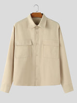 Men's 3D Pocket Design Long Sleeve Jacket SKUL45284