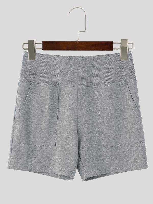 Men's High Street Urban Casual High Waist Flap Back Pocket Short SKUL80626