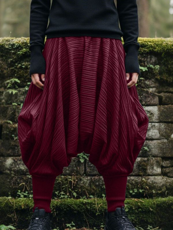 Men's Deconstructed Textured Balloon Pant SKUL50144