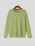 Mens Contrast Patchwork Drop Shoulder Knit T-Shirt SKUJ99732