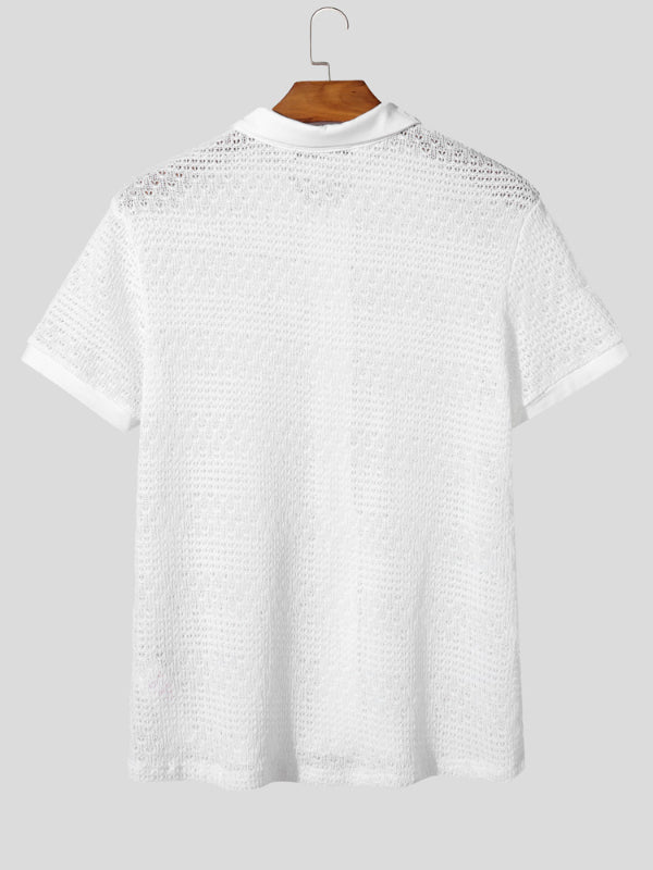 Men's Solid Texture Casual Tank SKUL20291