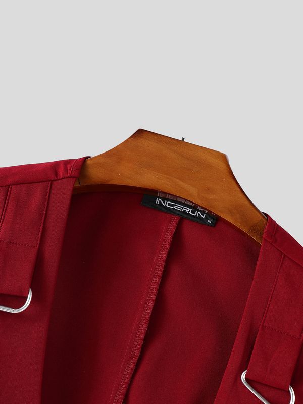 Men's Deconstructed Chain Casual Waistcoat SKUL40294