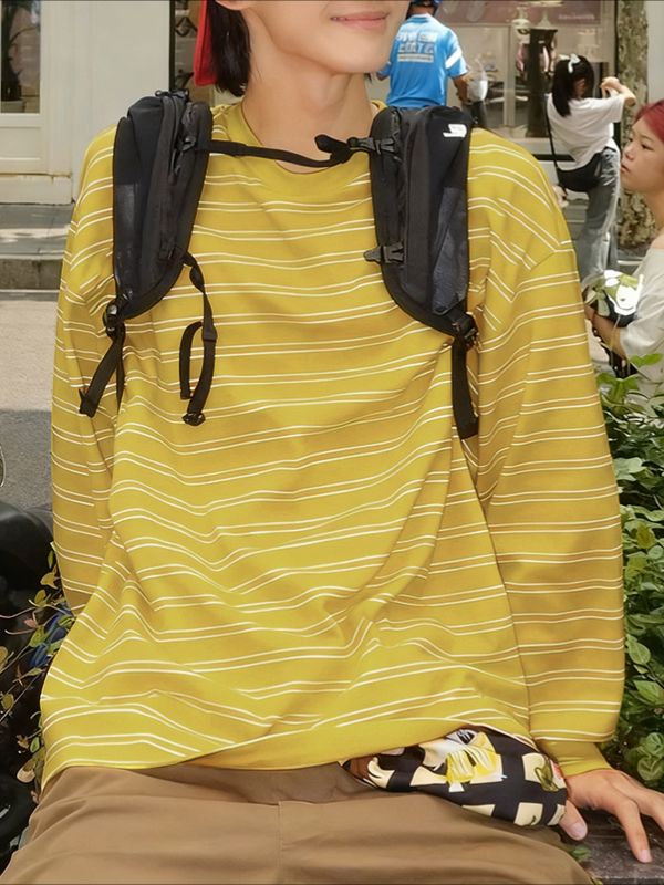 Men's Striped Casual Short Sleeve T-shirt SKUL46066