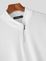 Mens Solid Color Textured Short Sleeve T-Shirt SKUL19120