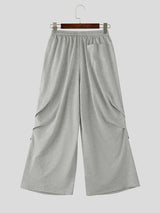 Men's Solid Color Loose Fit Casual Pant SKUL48585