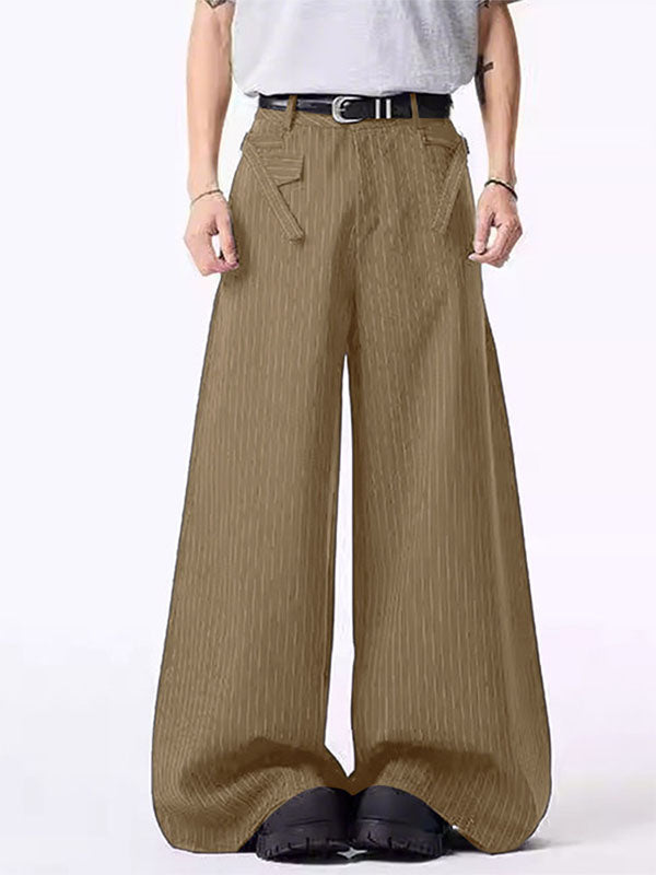 Men's Striped Wide Leg Casual Pant SKUL27356