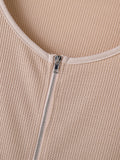 Mens Solid Knit Zip Front Shirt SKUK29399
