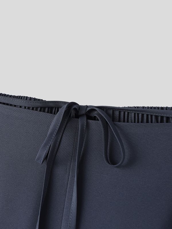 Men's Tie Waist Wide Leg Casual Pant SKUL62060