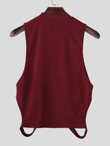 Men's Side Cutout Crew Neck Tank SKUL46518