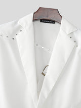 Men's Irregular Hollow Out Casual Long Sleeve Blazer SKUL22299