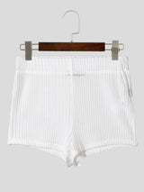 Men's Clubwear Sheer Mesh Zigzag Knit Muscle Fit Booty Short SKUL68397