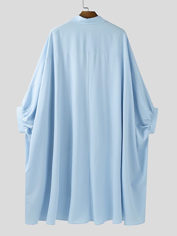 Men's Cape Style Long Sleeve Shirt SKUL37540