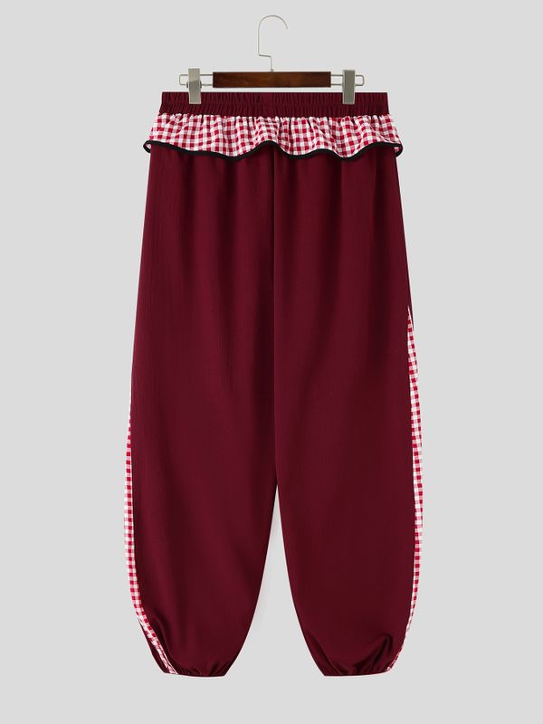 Men's Casual Plaid Design Pant SKUL62080