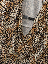 Men's Clubwear Leopard Print Deep V Neck Halter Tank SKUL60999