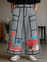 Men's Underwater World Print Loose Pant SKUL21329