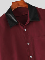 Men's Deconstructed Open Back Long Sleeve Shirt SKUL50531