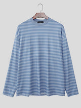 Men's Striped Casual Short Sleeve T-shirt SKUL46066