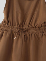 Men's Solid Color Cinched Waist Overall SKUL54019